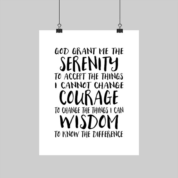 serenity prayer